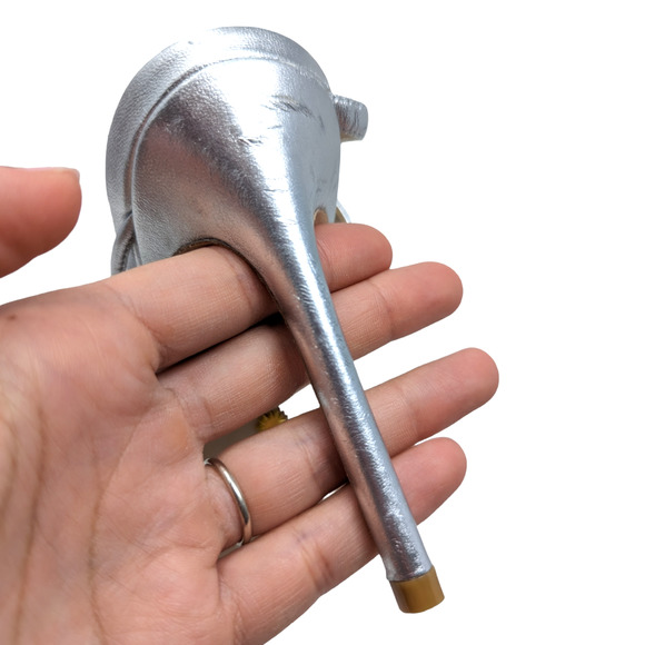 Stuart Weitzman Astrid Silver Leather Ankle Wrap Sandal Pumps Size 8.5 - Picture 7 of 8